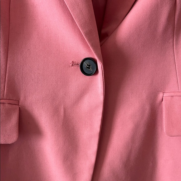 Zara Womens Single Button Gorgeous Blazer Jacket Barbie Pastel Pink Size 4 Lined - Picture 4 of 10